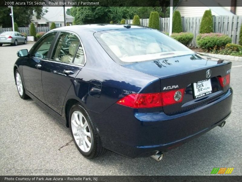 Royal Blue Pearl / Parchment 2008 Acura TSX Sedan