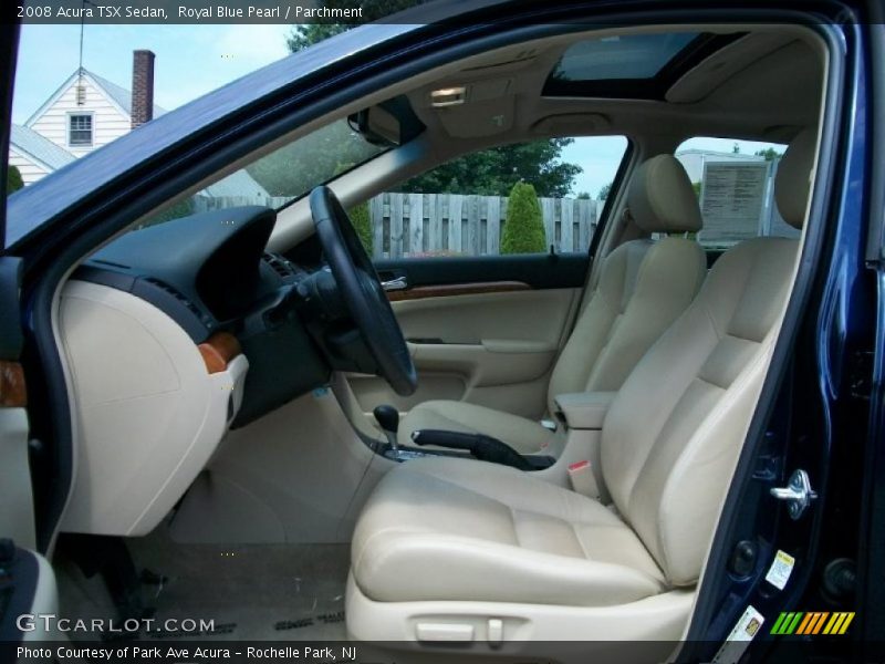Royal Blue Pearl / Parchment 2008 Acura TSX Sedan