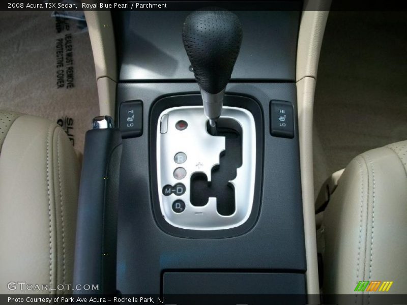 Royal Blue Pearl / Parchment 2008 Acura TSX Sedan