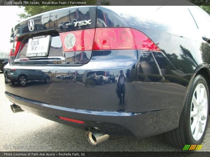 Royal Blue Pearl / Parchment 2008 Acura TSX Sedan
