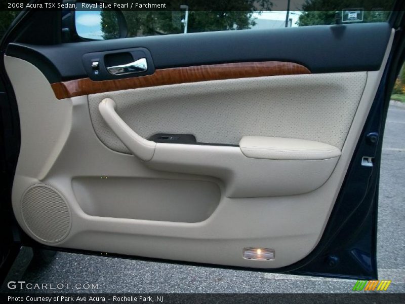 Royal Blue Pearl / Parchment 2008 Acura TSX Sedan
