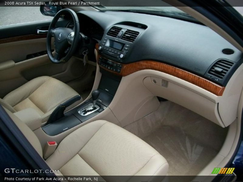 Royal Blue Pearl / Parchment 2008 Acura TSX Sedan