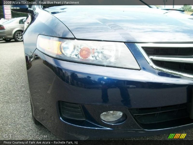 Royal Blue Pearl / Parchment 2008 Acura TSX Sedan