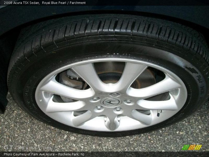 Royal Blue Pearl / Parchment 2008 Acura TSX Sedan