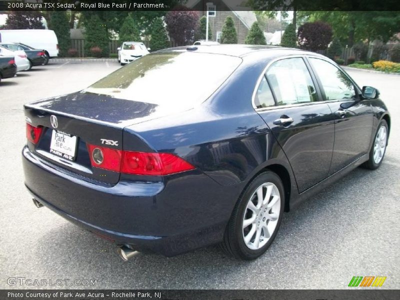 Royal Blue Pearl / Parchment 2008 Acura TSX Sedan