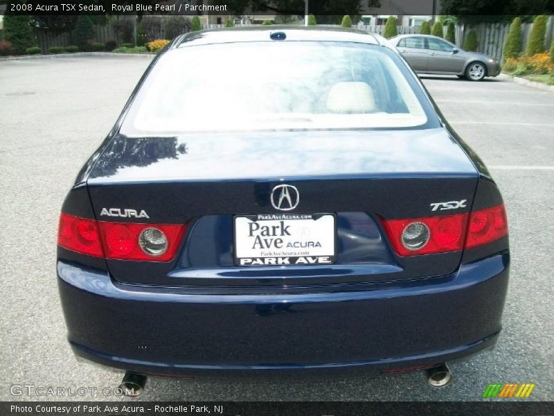 Royal Blue Pearl / Parchment 2008 Acura TSX Sedan