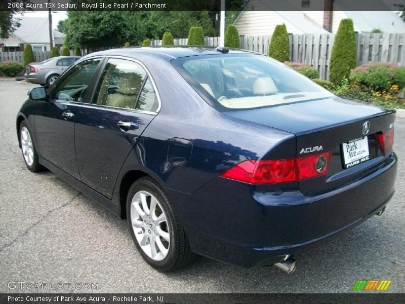 Royal Blue Pearl / Parchment 2008 Acura TSX Sedan