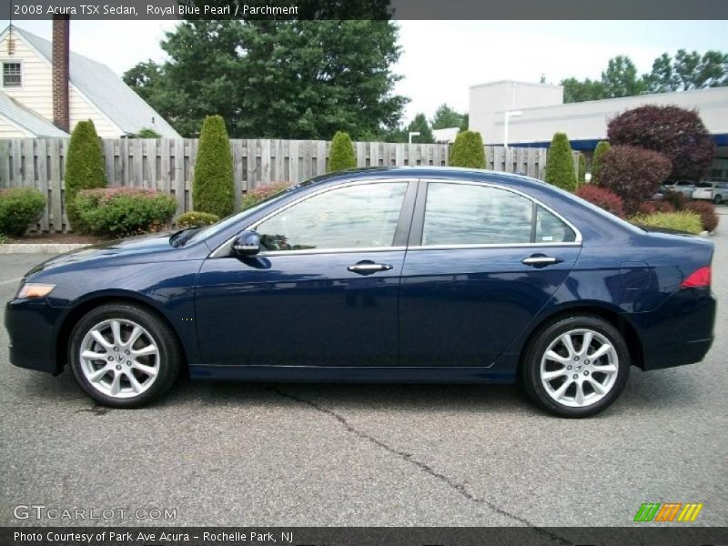 Royal Blue Pearl / Parchment 2008 Acura TSX Sedan