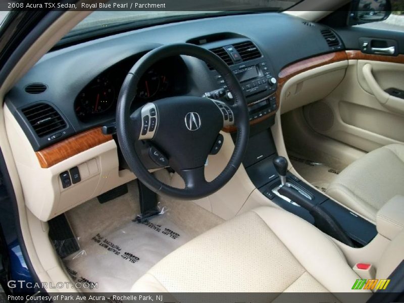 Royal Blue Pearl / Parchment 2008 Acura TSX Sedan