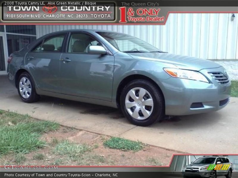 Aloe Green Metallic / Bisque 2008 Toyota Camry LE
