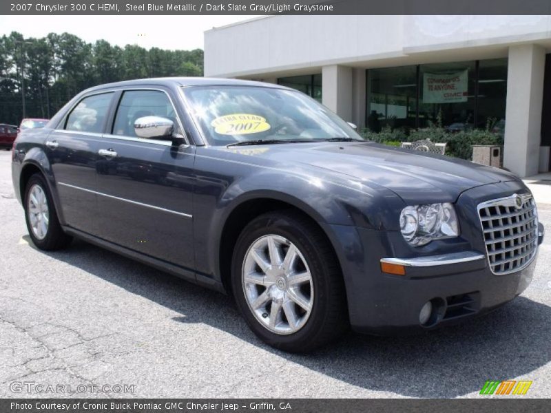 Steel Blue Metallic / Dark Slate Gray/Light Graystone 2007 Chrysler 300 C HEMI