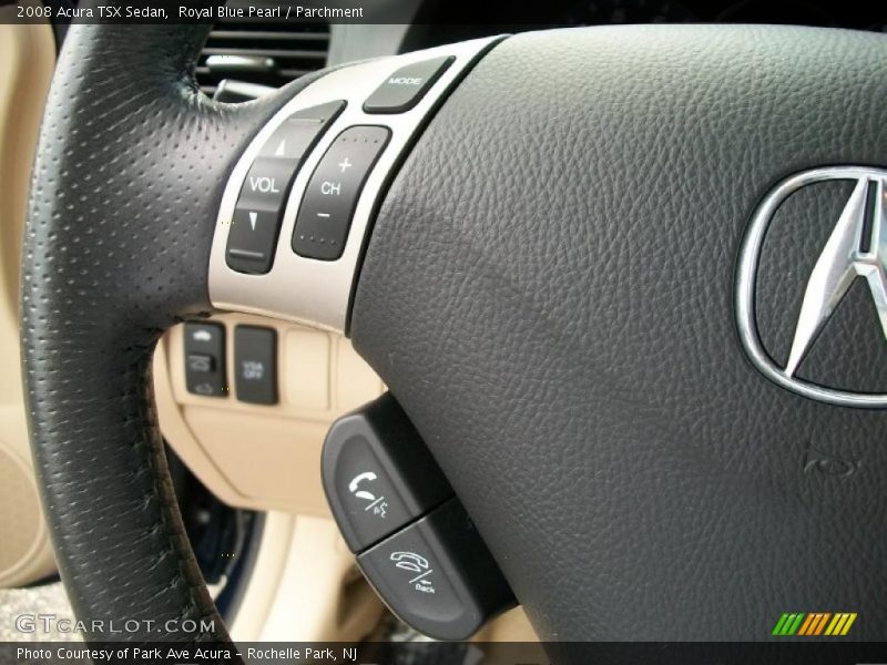 Royal Blue Pearl / Parchment 2008 Acura TSX Sedan