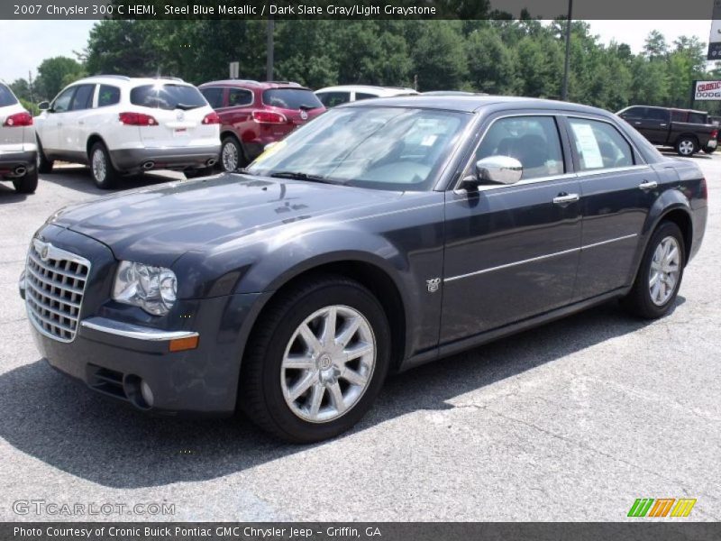 Steel Blue Metallic / Dark Slate Gray/Light Graystone 2007 Chrysler 300 C HEMI