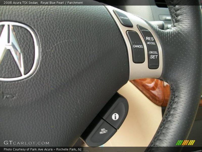 Royal Blue Pearl / Parchment 2008 Acura TSX Sedan