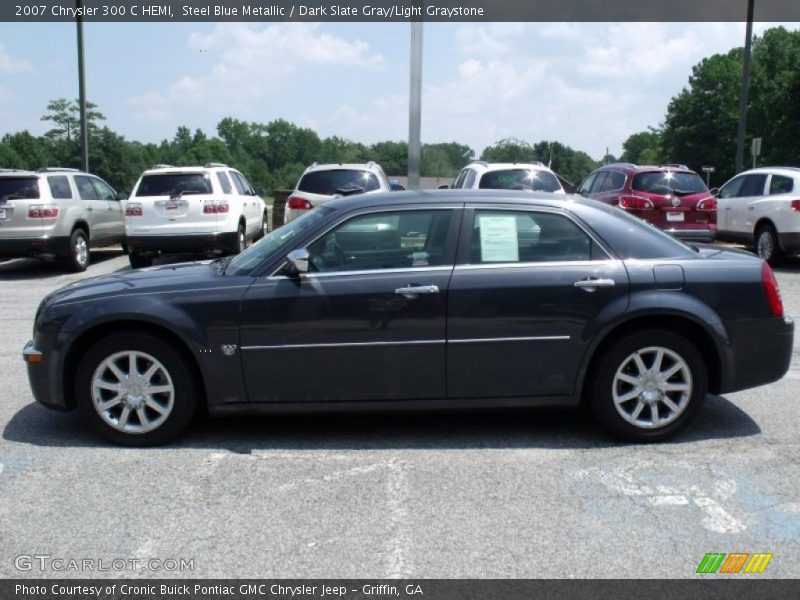 Steel Blue Metallic / Dark Slate Gray/Light Graystone 2007 Chrysler 300 C HEMI
