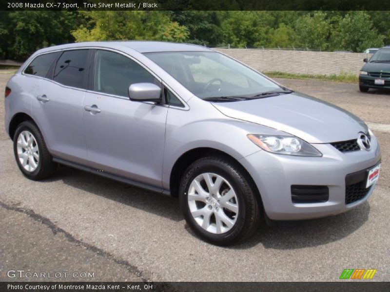 True Silver Metallic / Black 2008 Mazda CX-7 Sport