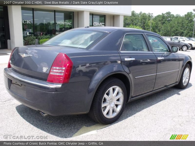 Steel Blue Metallic / Dark Slate Gray/Light Graystone 2007 Chrysler 300 C HEMI