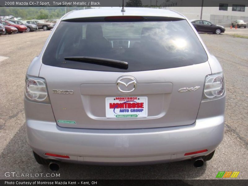 True Silver Metallic / Black 2008 Mazda CX-7 Sport