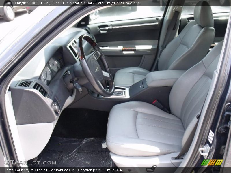 Steel Blue Metallic / Dark Slate Gray/Light Graystone 2007 Chrysler 300 C HEMI