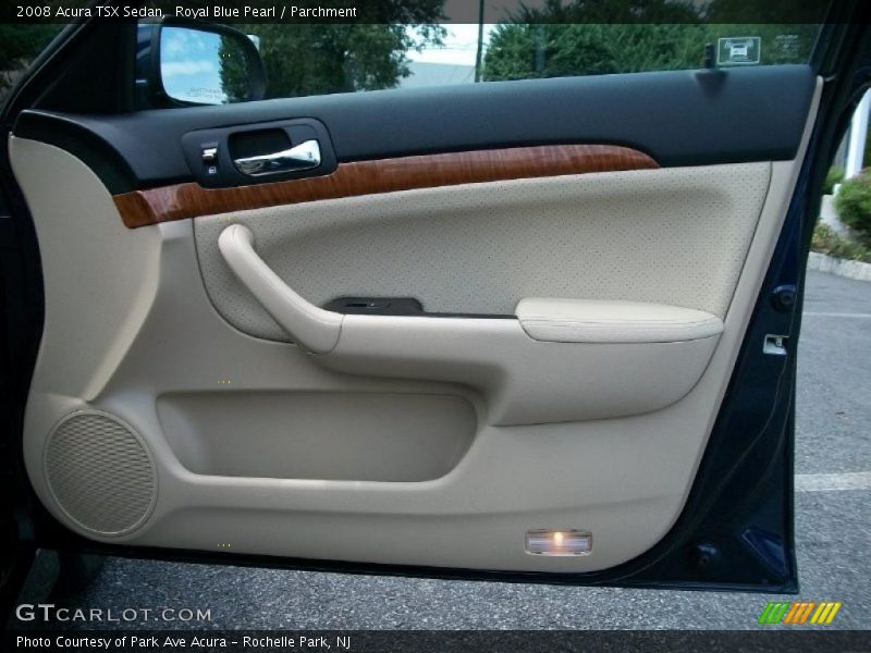 Royal Blue Pearl / Parchment 2008 Acura TSX Sedan