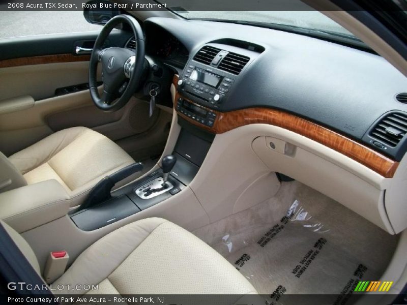 Royal Blue Pearl / Parchment 2008 Acura TSX Sedan