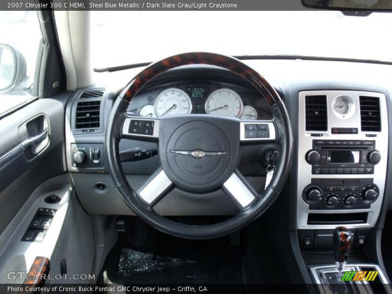 Steel Blue Metallic / Dark Slate Gray/Light Graystone 2007 Chrysler 300 C HEMI