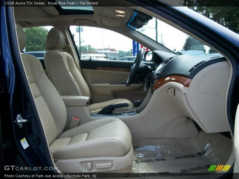Royal Blue Pearl / Parchment 2008 Acura TSX Sedan