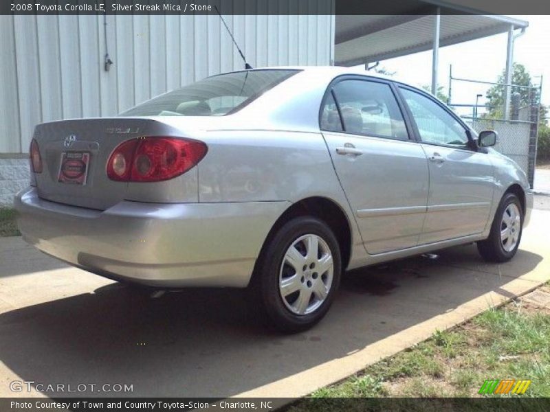 Silver Streak Mica / Stone 2008 Toyota Corolla LE