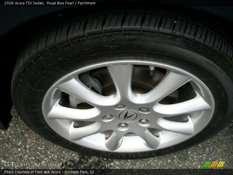 Royal Blue Pearl / Parchment 2008 Acura TSX Sedan