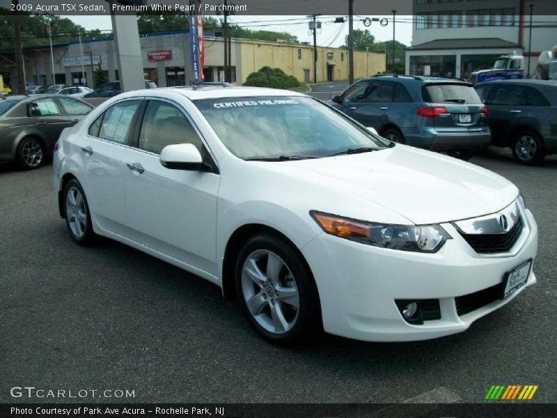 Premium White Pearl / Parchment 2009 Acura TSX Sedan