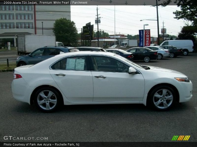 Premium White Pearl / Parchment 2009 Acura TSX Sedan