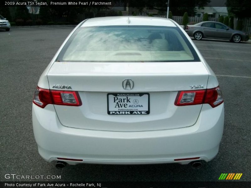 Premium White Pearl / Parchment 2009 Acura TSX Sedan
