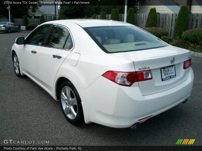 Premium White Pearl / Parchment 2009 Acura TSX Sedan
