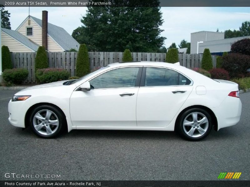 Premium White Pearl / Parchment 2009 Acura TSX Sedan