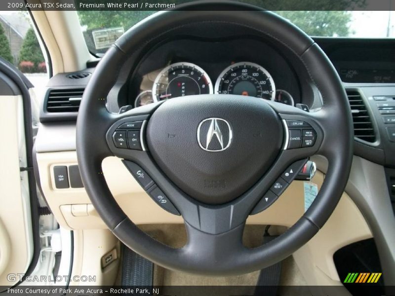 Premium White Pearl / Parchment 2009 Acura TSX Sedan