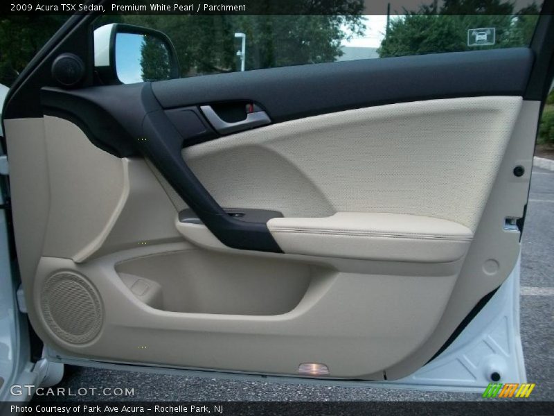 Premium White Pearl / Parchment 2009 Acura TSX Sedan