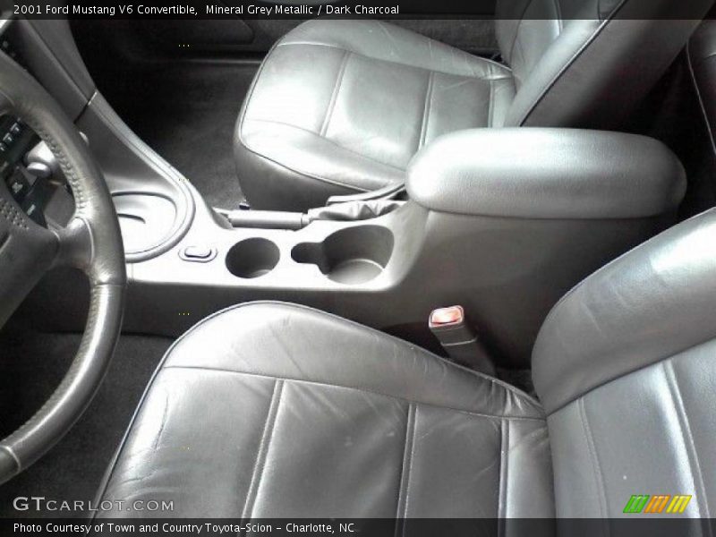Mineral Grey Metallic / Dark Charcoal 2001 Ford Mustang V6 Convertible