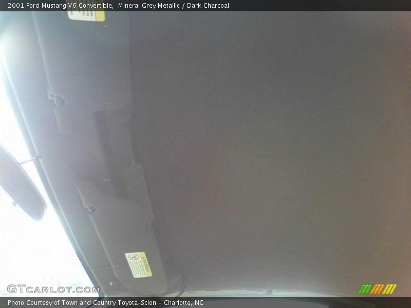 Mineral Grey Metallic / Dark Charcoal 2001 Ford Mustang V6 Convertible