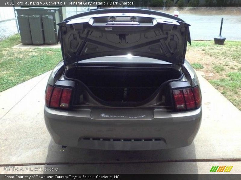 Mineral Grey Metallic / Dark Charcoal 2001 Ford Mustang V6 Convertible