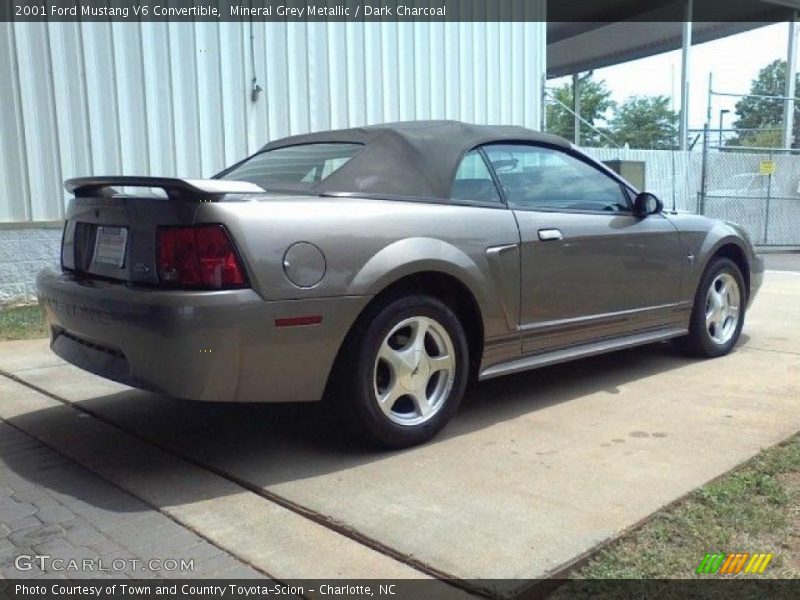 Mineral Grey Metallic / Dark Charcoal 2001 Ford Mustang V6 Convertible