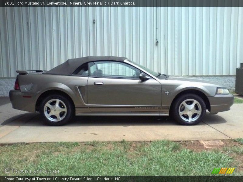 Mineral Grey Metallic / Dark Charcoal 2001 Ford Mustang V6 Convertible