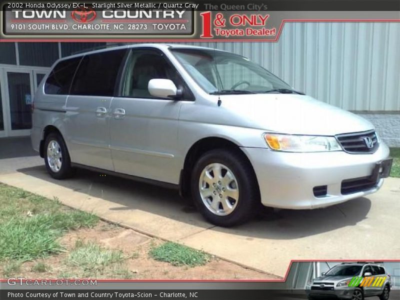 Starlight Silver Metallic / Quartz Gray 2002 Honda Odyssey EX-L