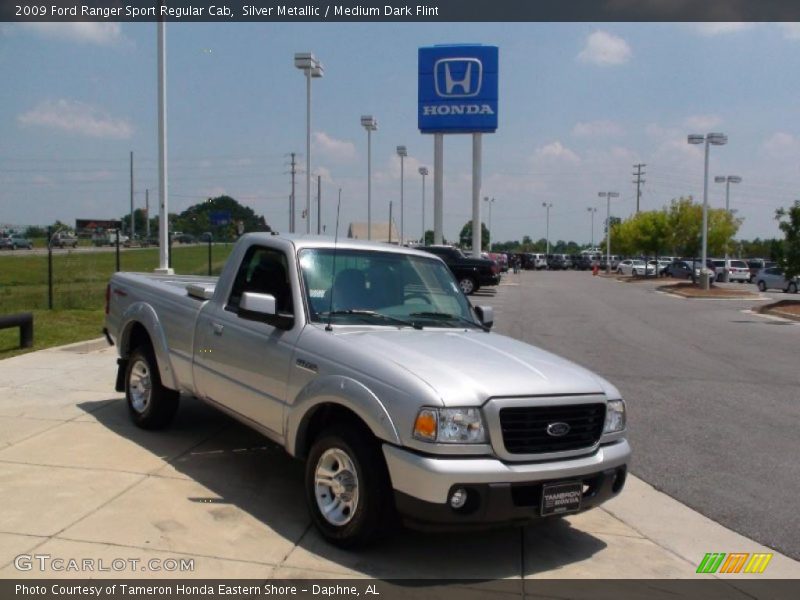 Silver Metallic / Medium Dark Flint 2009 Ford Ranger Sport Regular Cab