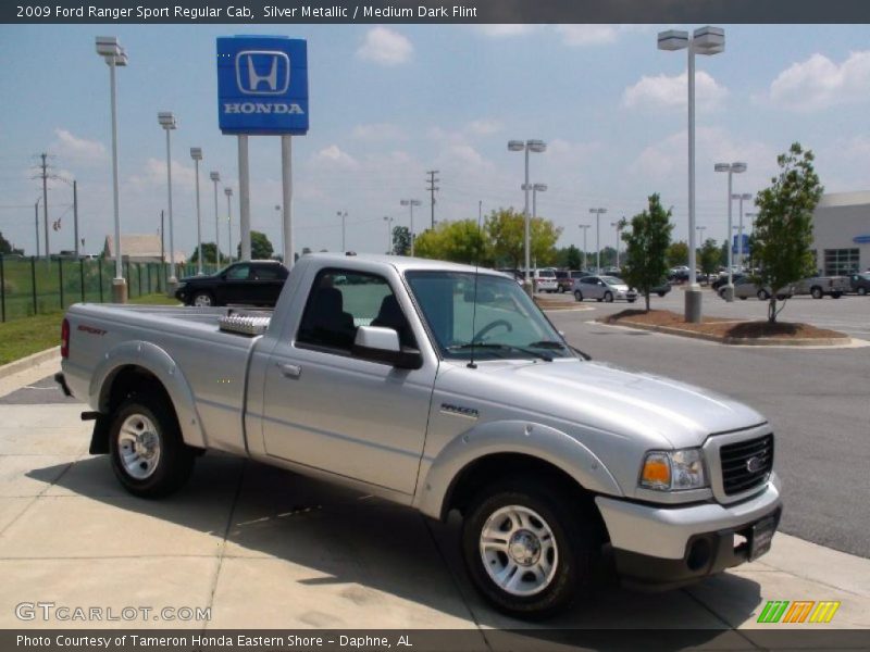 Silver Metallic / Medium Dark Flint 2009 Ford Ranger Sport Regular Cab