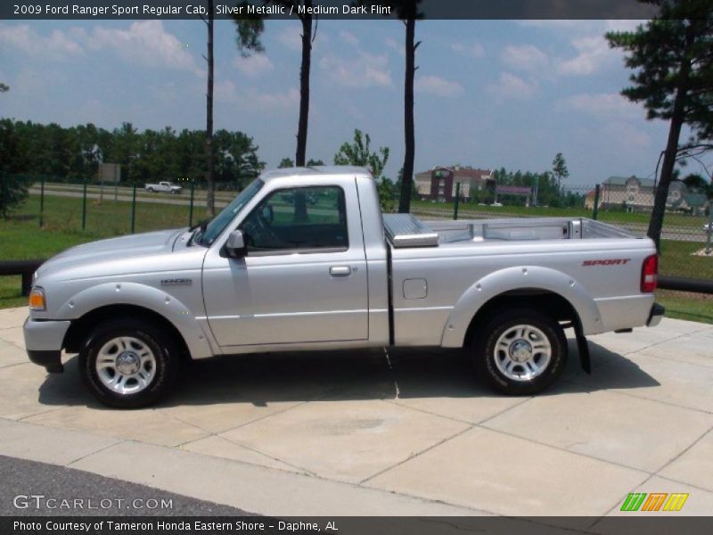 Silver Metallic / Medium Dark Flint 2009 Ford Ranger Sport Regular Cab