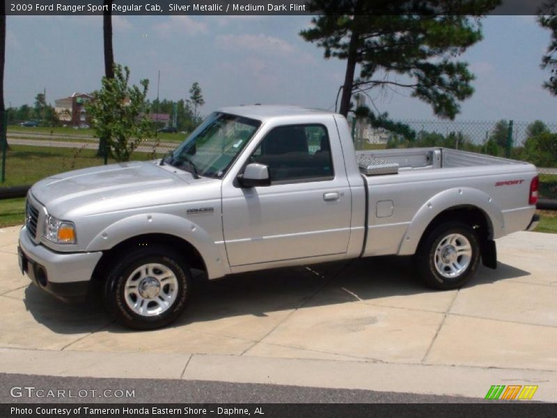 Silver Metallic / Medium Dark Flint 2009 Ford Ranger Sport Regular Cab
