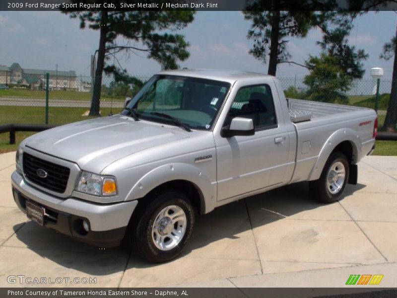 Silver Metallic / Medium Dark Flint 2009 Ford Ranger Sport Regular Cab
