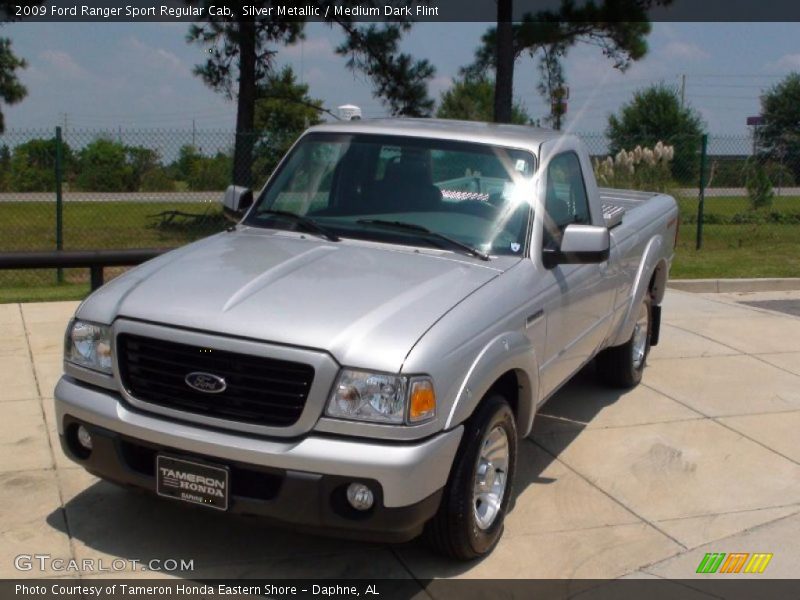 Silver Metallic / Medium Dark Flint 2009 Ford Ranger Sport Regular Cab
