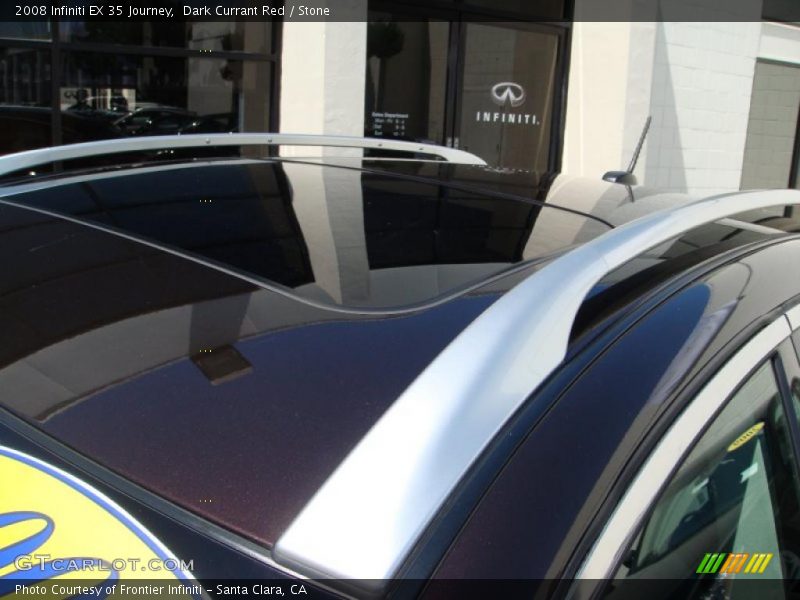 Dark Currant Red / Stone 2008 Infiniti EX 35 Journey