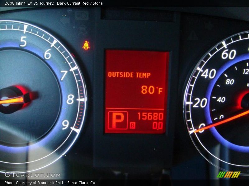 Dark Currant Red / Stone 2008 Infiniti EX 35 Journey